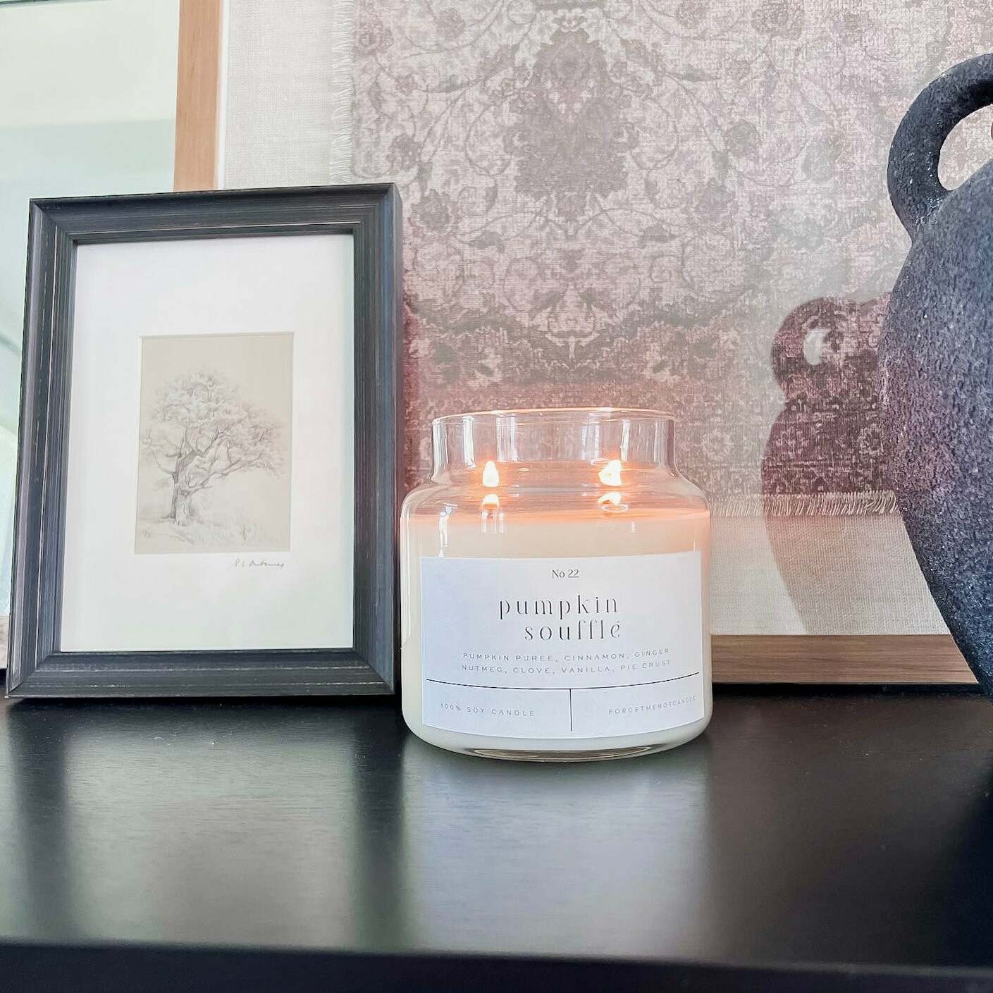 Pumpkin Soufflé 22 oz Glass Candle