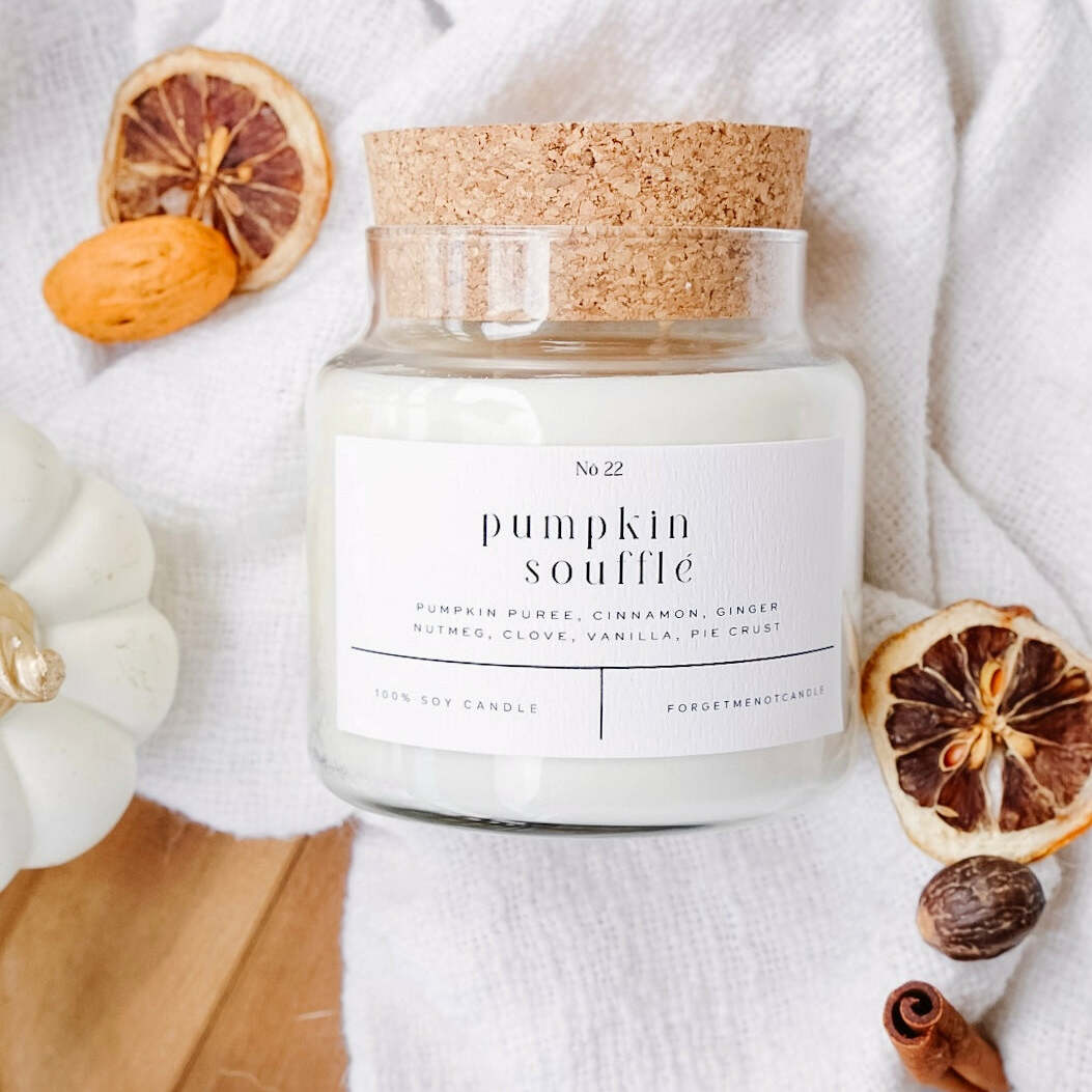 Pumpkin Soufflé 22 oz Glass Candle
