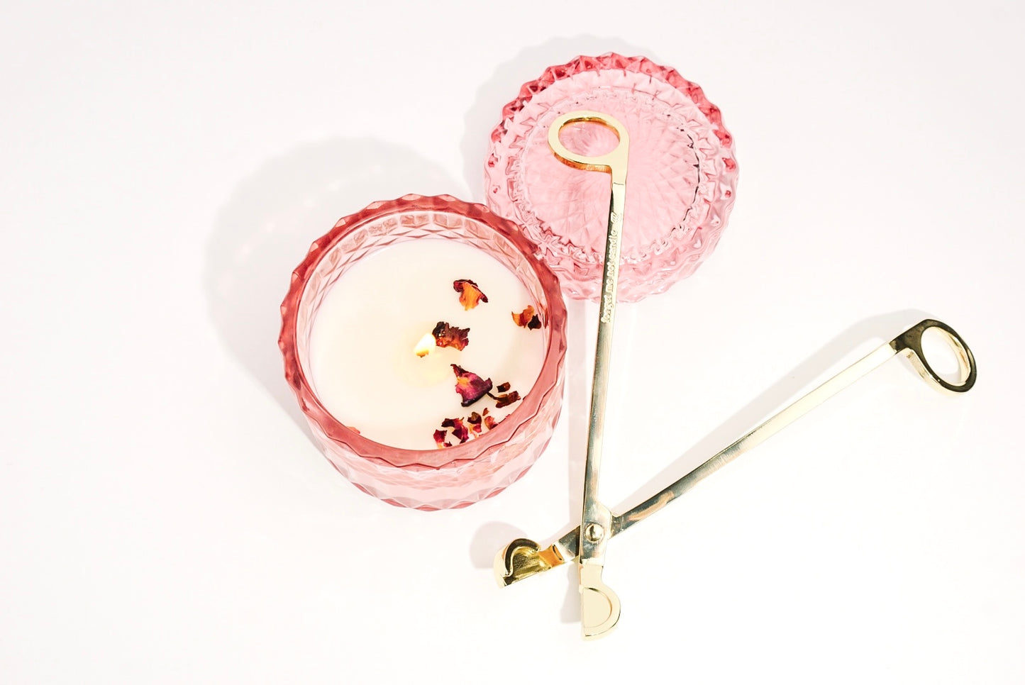 Rose Glass Jar Candle