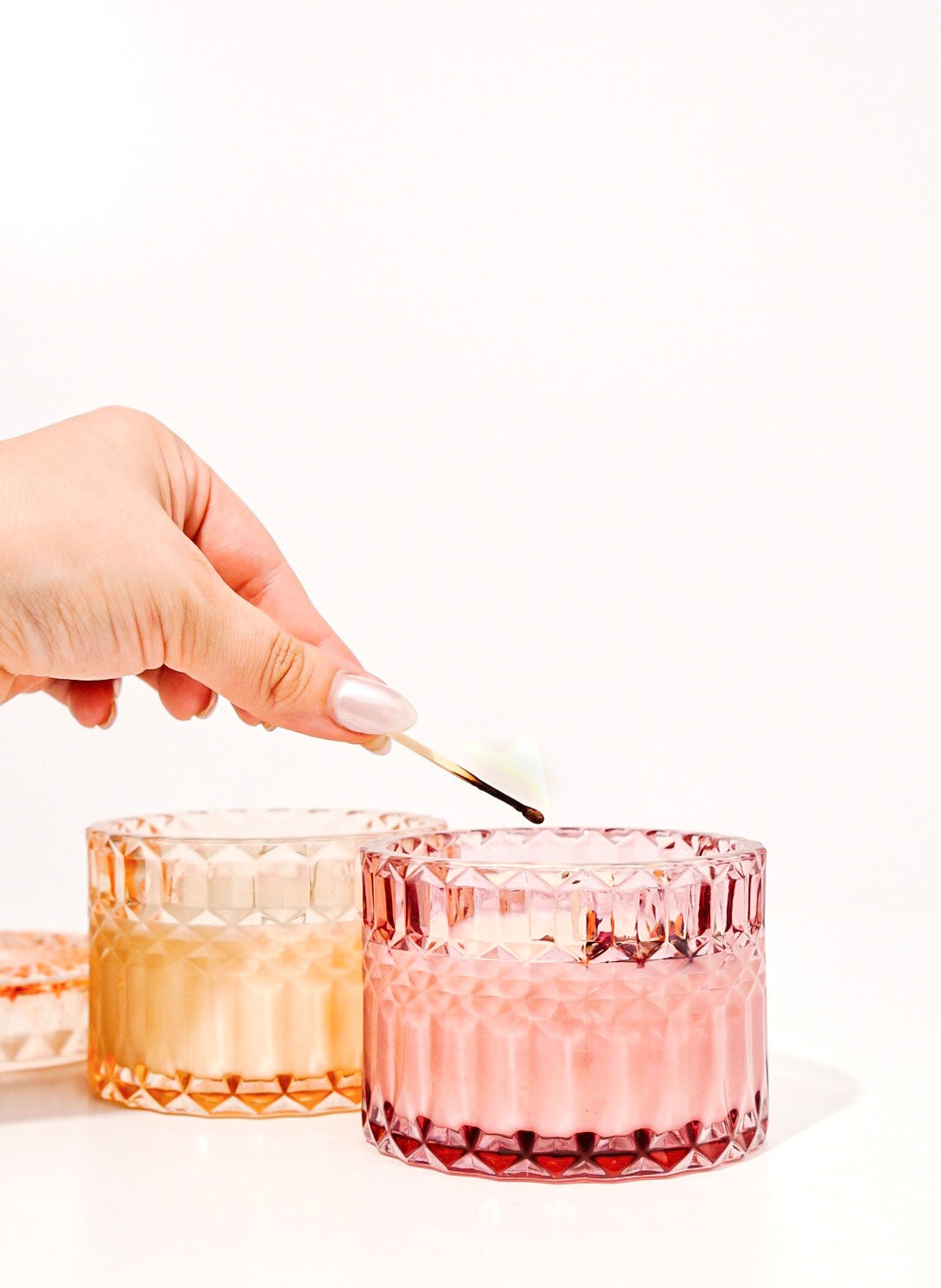 Rose Glass Jar Candle
