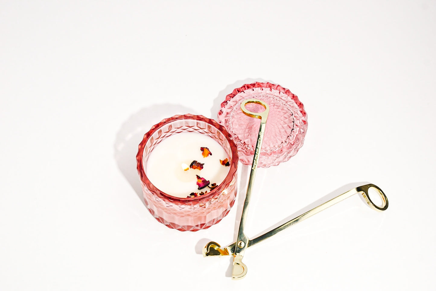Rose Glass Jar Candle