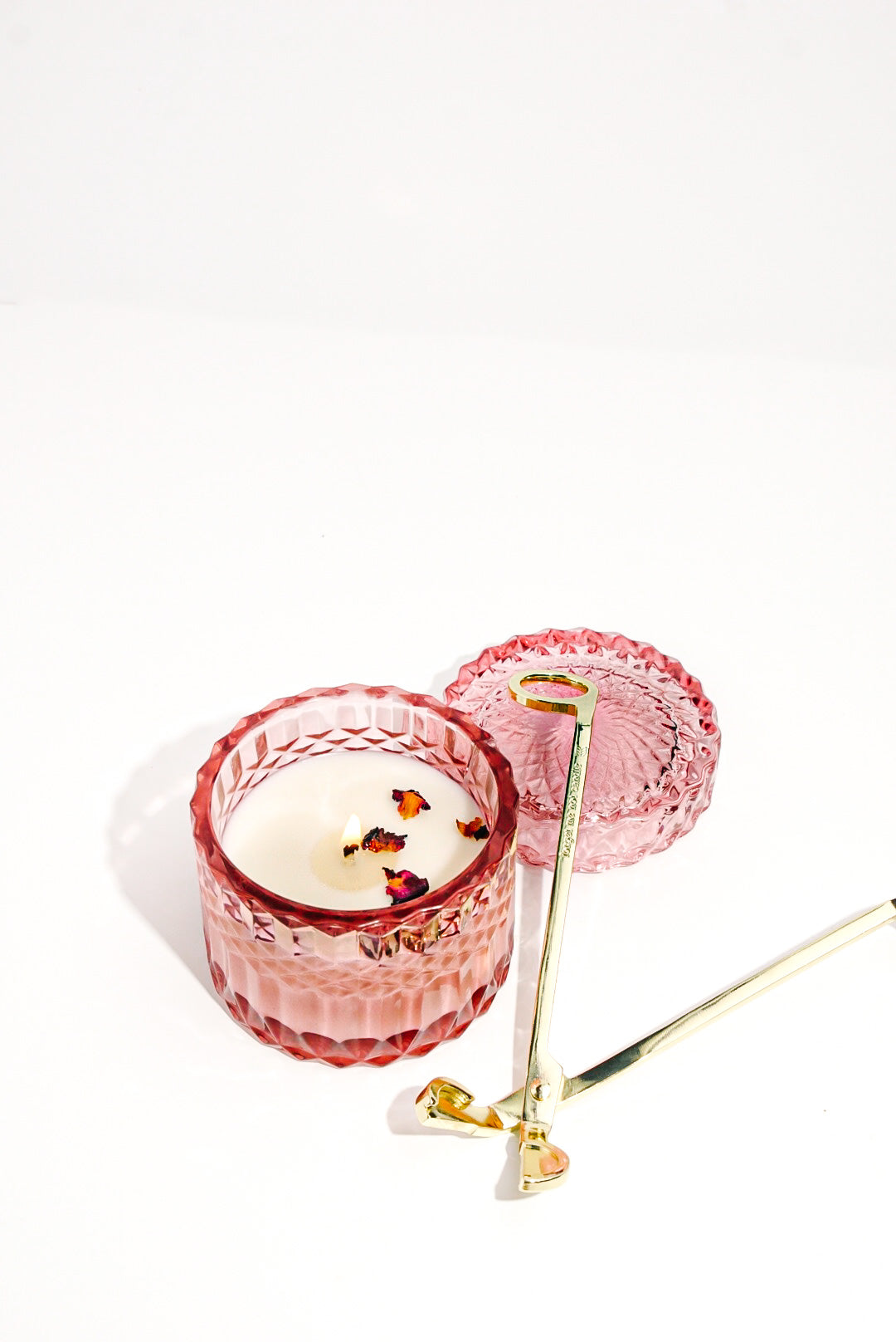 Rose Glass Jar Candle
