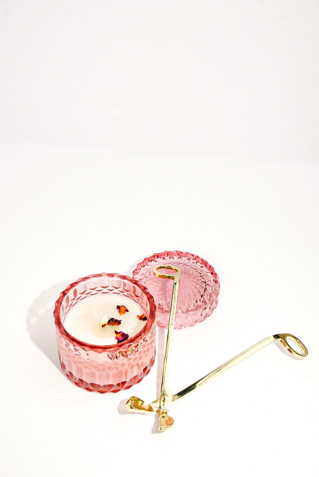 Rose Glass Jar Candle