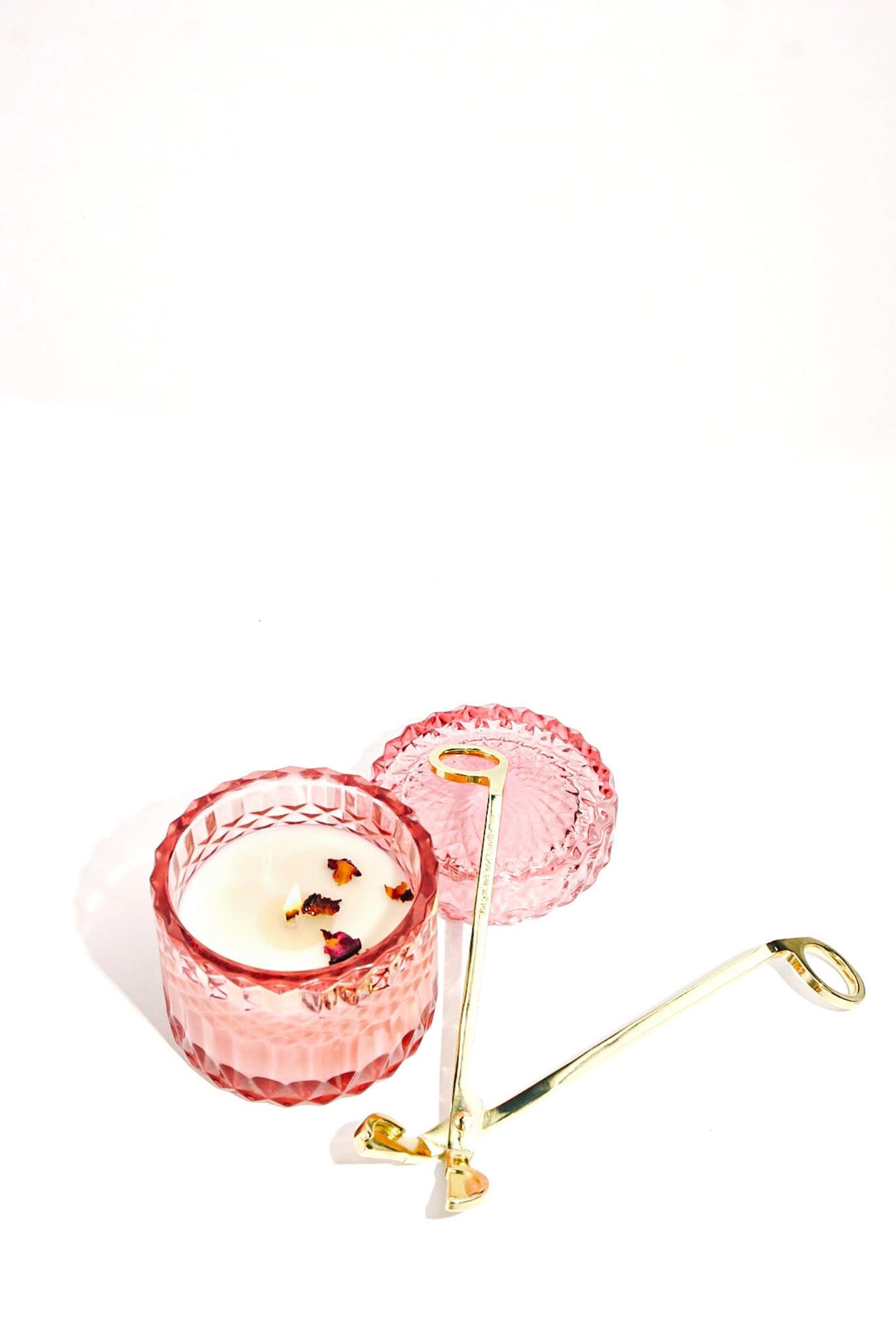 Rose Glass Jar Candle