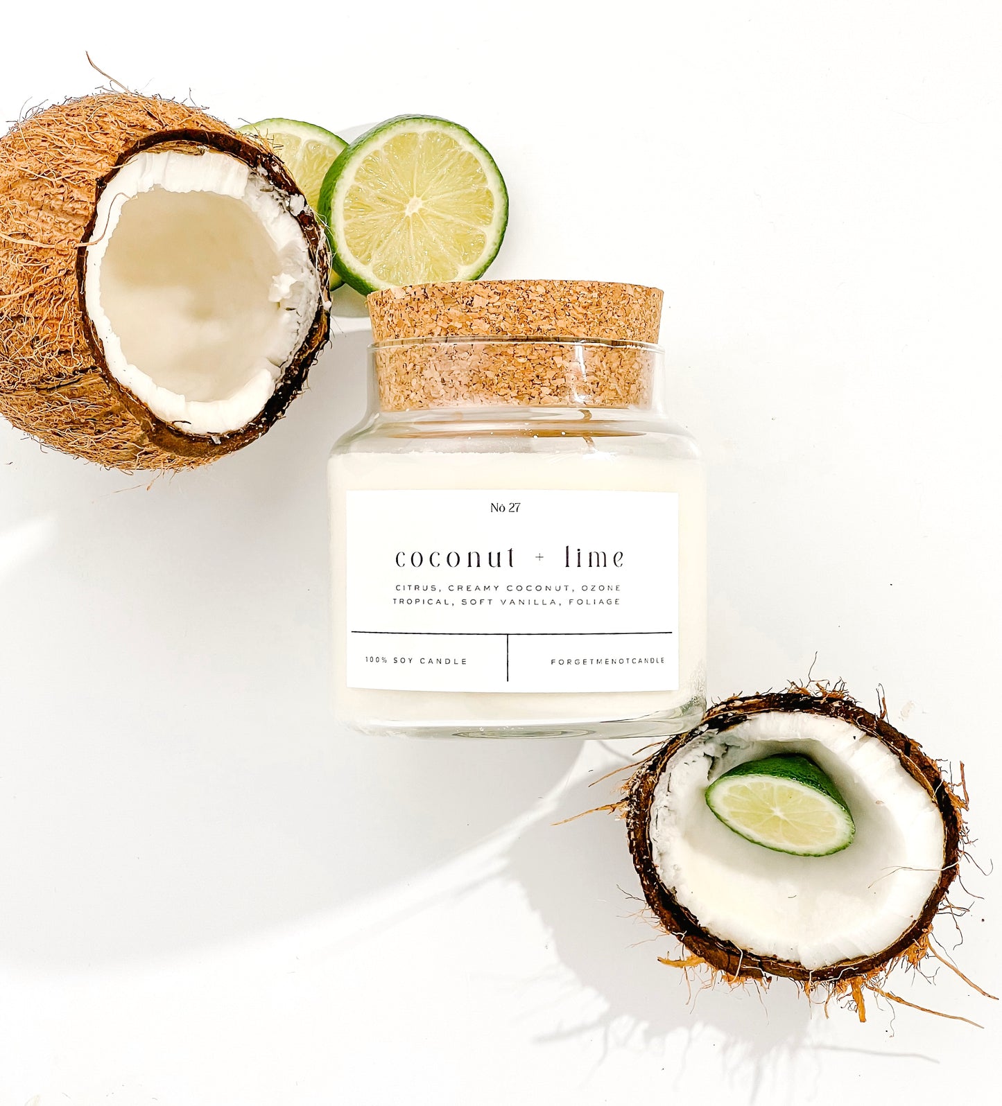 Coconut + Lime 22 oz Glass Candle