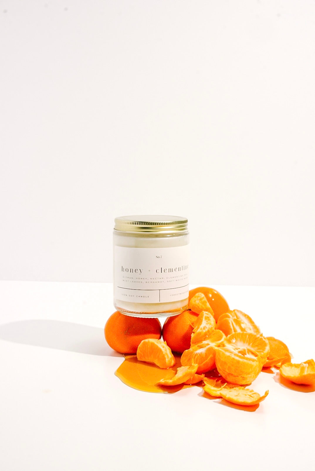 Honey + Clementine 9 oz Glass Candle