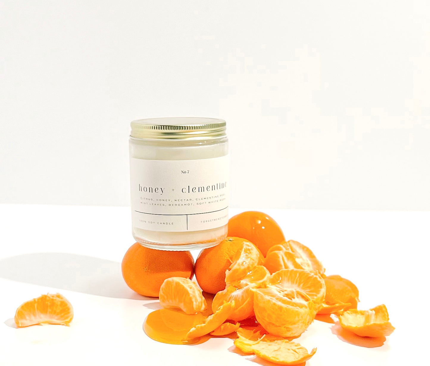 Honey + Clementine 9 oz Glass Candle