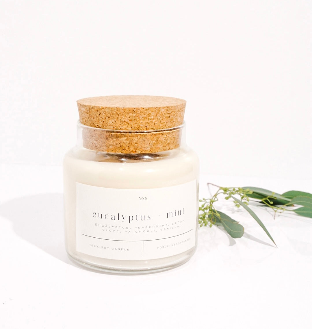 Eucalyptus + Mint 22 oz Glass Candle