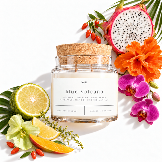Blue Volcano 22 oz Glass Candle