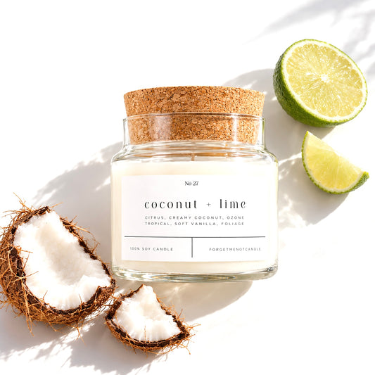Coconut + Lime 22 oz Glass Candle