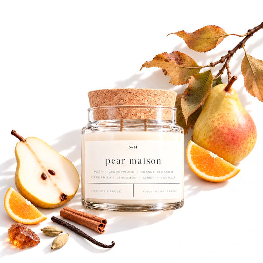 Pear Maison 22 oz Glass Jar Candle
