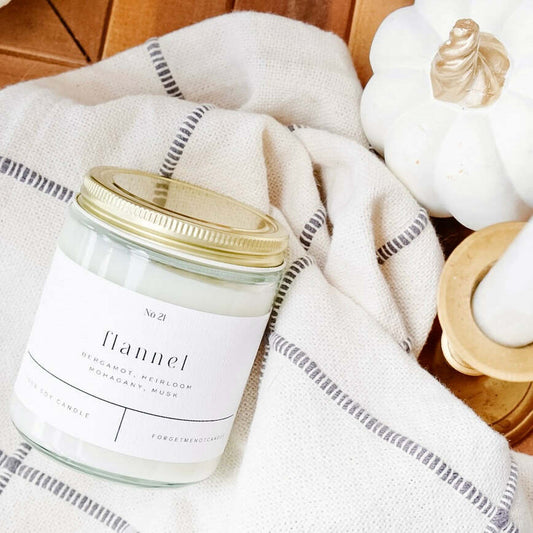 Flannel 9 oz Glass Candle