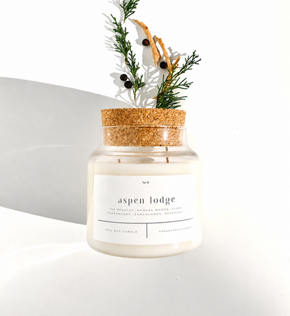 Aspen Lodge 22 oz Glass Candle