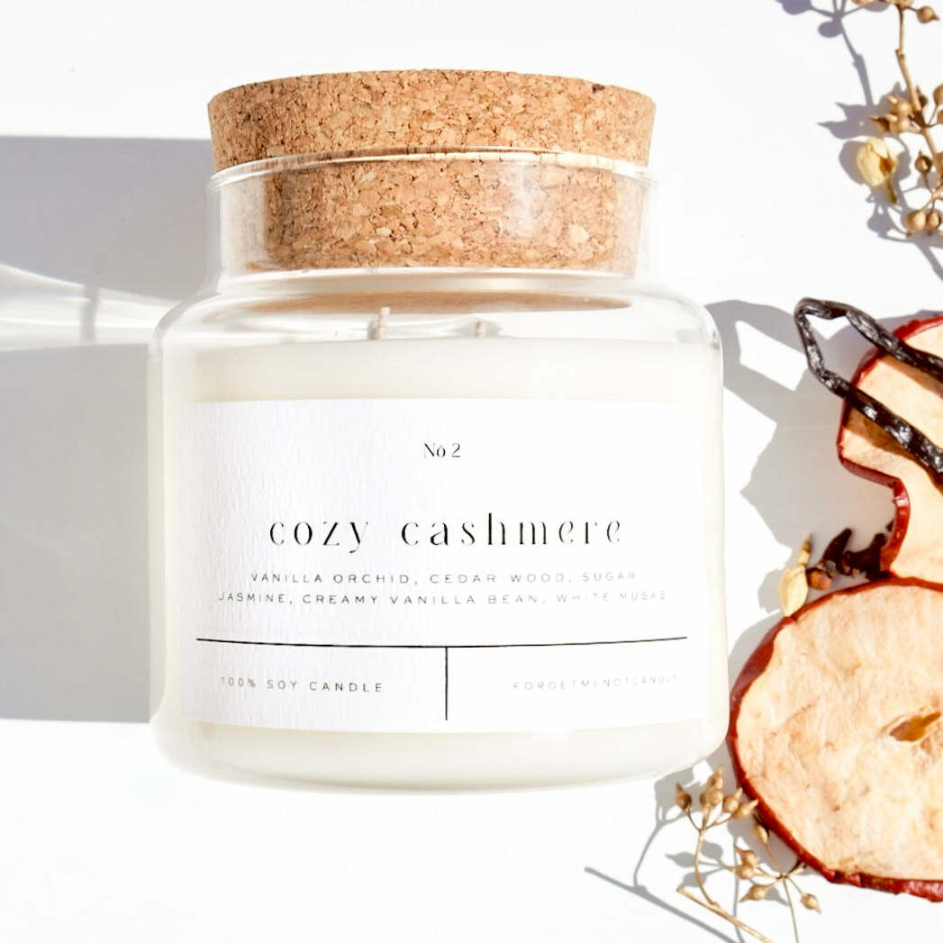 Cozy Cashmere 22 oz Glass Candle