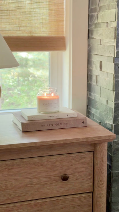 grapefruit + mint 22 oz glass candle